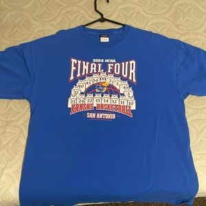 Vintage Basketball 2008 Kansas Jayhawks Final Four Graphic Tee